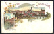 Lithographie Crailsheim, Blick In Die Lange Strasse, Totalansicht - Crailsheim