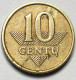 Pièce De Monnaie  10  Centu 1998 - Lituania