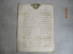ALENCON   SOLS CACHET GENERALITE MANUSCRIT PARCHEMIN 1737 - Seals Of Generality