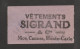 Ticket De Tramway "2e Cl - 0,25F -> 0.30F Nice - Une Section - Tramways De Nice Et Du Littoral" Tram - Pub Sigrand - Europe