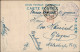 Feldpost WK I Kriegsgefangenenpost Aus Japan Shizuoka, AK Mit Weihnachtsgruß-Zudruck, Mit Handschriftlichem SdPdG, Selte - Guerra 1914-18