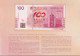FOLDER CON 1 BILLETE DE HONG KONG DE 100 DOLLARS DEL AÑO 2012 COMMEMORATIVE SIN CIRCULAR (UNC) (BANKNOTE) - Hong Kong