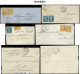 Let OBLITERATIONS PAR DEPARTEMENTS - 23/DORDOGNE Collection De 106 Lettres, Obl. PC, GC Et PC Du GC, TB - 1849-1876: Klassik