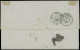 Let AFFRANCHISSEMENTS ET COMBINAISONS - N°23 Et 28A Obl. GRILLE De CIVITA VECCHIA S. LSC De Marseille 11/1/68, Arr. CIVI - 1849-1876: Periodo Clásico