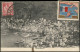 Let CASTELLORIZO Levant N°14 : 10c. Rose Obl. Grand Cachet CASTELLORIZO/CORPS D'OCCUPATION Sur CP Avec Vignette, TB - Autres & Non Classés