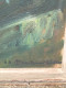 Delcampe - MIELLER (XXéme) Huile Sur Isorel " Vue De Oberlinxweiler Saar " Datée 1943  Cadre Montparnasse 62 X78 Cm - Oils
