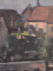 Delcampe - MIELLER (XXéme) Huile Sur Isorel " Vue De Oberlinxweiler Saar " Datée 1943  Cadre Montparnasse 62 X78 Cm - Oils