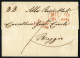 Cover 1846/1855, Quattro Lettere Da Milano Con Bolli Rossi "FRANCO/FRONTIERA", "AFFRA.FRONTIERA" E "DOPO LA/PARTENZA" Pe - Lombardy-Venetia