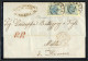 Cover 1856, Lettera Da Venezia Del 1.5. A Malta, Affrancata Con Due 45 C. Azzurro Su Carta A Macchina, Nonostante L'indi - Lombardy-Venetia