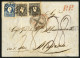 Cover 1858, Lettera Del 17.11.1858 Da Milano Via Genova 18.11.) E Napoli (21.11.) Per Messina (28.11.), Affrancata Per I - Lombardo-Vénétie