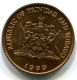 1 CENT 1999 TRINITÉ-ET-TOBAGO TRINIDAD & TOBAGO UNC Hummingbird Pièce #W10948.F.A - Trinidad Y Tobago