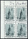 ARGENTINA: G.1247, 1963 Salta Battle, Corner Block Of 4 With Large Paper Fold That Caused The Right Stamps To Have DOUBL - Otros & Sin Clasificación