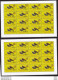 SOUTH SUDAN Surcharged Overprints FULL SHEETS On 2 SSP Birds Of The 2nd Set SOUDAN Du Sud Südsudan - Sud-Soudan
