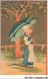 CAR-ABHP1-0011-CHROMOS - UNE FILLE AVEC UN PARAPLUIE - Andere & Zonder Classificatie