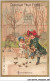 CAR-ABHP5-0948-CHROMOS - CHOCOLAT FELIX POTIN - NOVEMBRE - UNE FEMME ET DEUX FILLETTES DANS UN PARC ET DES OISEAUX - Félix Potin