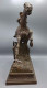 ENORME Y ANTIGUA ESCULTURA INGLESA DE CABALLO DE CARRERAS Y JINETE - EN CALAMINA - Andere & Zonder Classificatie