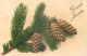 BONNE ANNEE - AIGUILLES DE PIN - Neujahr