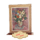 Superbe Tableau De Père Creixams Au Motif Floral Dédicacé  - Cadre Motif Floraux Doré - #AffairesConclues - Huiles