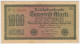 Germany Error Print Reichsbanknote 1000 Mark 1922 SB Ro. F75a Circulated - 1000 Mark