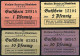Konsum-Verein E.G.m.b.H., 4 Gutscheine Zu 1, 2, 10 Und 50 Pfg. O.D. II. Tieste 4525.10. 10, 11, 13, 14. - [11] Lokale Uitgaven