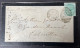 GB QV One Shilling On Cover From Cirencester 1873 To Calcutta India Via Brindisi Sea Post Office At Reverse - Briefe U. Dokumente