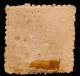 SAURASHATRA- SORUTH 1877, 4 ANNA RED STAMP USED, HORIZONTAL  LINE CANCELATION - Soruth