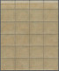 Malayan States - Selangor: 1935-41 3c. Green Top Marginal Block Of 20 On Thin St - Selangor