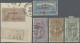 Greece: 1900, Commemoratives For The 1896 Olympics, Surcharged In Red With New V - Used Stamps