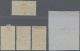 Greece: 1900, Commemoratives For The 1896 Olympics, Surcharged In Red With New V - Used Stamps