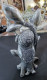 ESCULTURA DE BUHO CON ESPEJOS EN ESTUCO Y METAL TECXX 320 - Metal