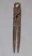 -PETIT COMPAS FER FORGE TETE D'HOMME XVIIIe COLLECTION OUTIL ANCIEN VITRINE    E - Outils Anciens
