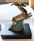 Delcampe - ANCIEN  Paire De Serre-livres Art Déco SCULPTURE  Gazelles REGULE DOUBLE PATINE - Andere & Zonder Classificatie
