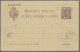 Elobey, Annobon & Corisco: 1908, Reply PSC 10+10c. Uprated By Fernando Poo 10+15 - Annobon & Corisco