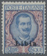 Italian Libya: 1915, Floreale, Viktor Emanuel III., 5 L. Blau / Rosa Mit Überdru - Libya