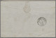 France: 1857, Napoleon Empire Geschnitten, 5 C. Dunkelgrün (zwei Unterschiedlich - Briefe U. Dokumente