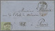 Schweiz: 1861, Strubel 40 Rp., Voll- Bis Teils überrandiges Exemplar Auf Kab.Bri - Briefe U. Dokumente