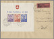 Schweiz: 1936, Pro Patria, Blockausgabe Als Tarifgerechte Frankatur Eines ERSTTA - Briefe U. Dokumente