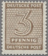 Sowjetische Zone - West-Sachsen: 1945, Ziffern, Fallendes Wz., 3 Pf. In Der Selt - Otros & Sin Clasificación