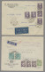 Delcampe - Spain: 1880-2010 (ca.), Mittlerer Karton Mit Mehreren Hundert Belegen / Ganzsach - Autres & Non Classés