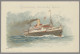 Delcampe - Ship Mail: 1892-2005, Thematisch Interessanter Nachlaß In Fünf Alben, Dabei Eine - Other & Unclassified