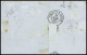 Lettre N°22b 20c Bleu, Paire Tête-bêche, Obl GC 903 + T15 Charolles (70) Sur Lettre. TB - 1862 Napoléon III