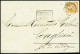Lettre N°23 Obl. CAD "Cagliari" (1864) Sur Lettre De Marseille Pour Cagliari (Sardaigne) Avec à Côté Griffe Encadrée Noi - 1862 Napoléon III.