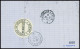 Lettre N°39 (def) + 40B En Paire + 37 (def) Obl GC 2056 + T17 Lisieux (1 Sept 1871 - 1er Jour Nouveau Tarif) Sur Lettre - 1870 Emissione Di Bordeaux