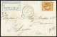 Lettre N°48 40c Orange, Avec Voisin, Obl. GC 897 Sur Lettre Chargée De La Charité (Nièvre) 5.07.1871 Pour Lyon, Arr., TT - 1870 Uitgave Van Bordeaux