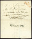 Lettre Lettre Avec MP Rouge "76 Amiens" Avec Au Verso MP Noire "Deb De Doullens" (27x11mm) (1816), Ind 20 - Other & Unclassified