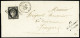 Lettre N°3 OBL Grille + Cursive "81 St Laurent-s-Gorre" + T15 "Rochechouart" (29.4.1850) Sur Lettre, Ind 25. TB - Other & Unclassified