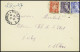Lettre N°514 + 413 + 546 Obl. Dans L'Orne (1943) Sur Lettre Recommandée D'office Pour Le Maréchal Pétain Avec CAD D'ambu - WW II
