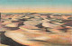 LIBYE - Sahara - Mer De Sable - Désert - Dunes - Nature - Vide - Beauté - Colorisé - Carte Postale Ancienne - Libyen