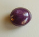 Natural Star Ruby 5,17 Ct Purple Red Oval Cabochon Opaque With EU Certificate - Ruby