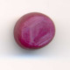 Delcampe - Natural Star Ruby 5,17 Ct Purple Red Oval Cabochon Opaque With EU Certificate - Ruby